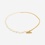 Pearl Tide Halskæde 18K Guldbelagt - BY CARA