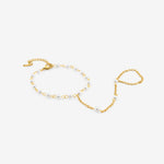 Pearl Touch Hand Armbånd 18K Guldbelagt - BY CARA