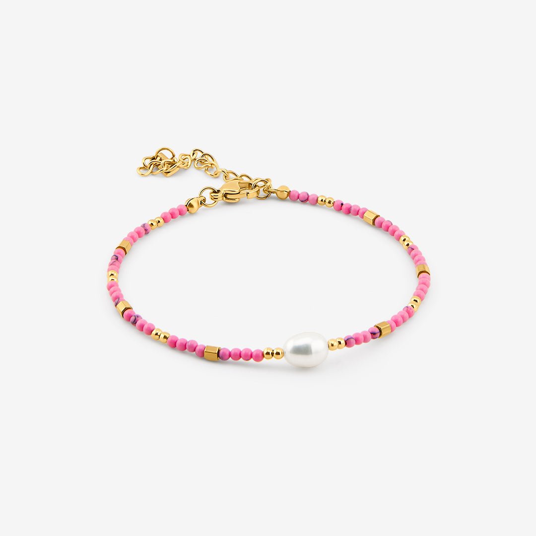 Pink Pearl Dream Armbånd 18K Guldbelagt - BY CARA