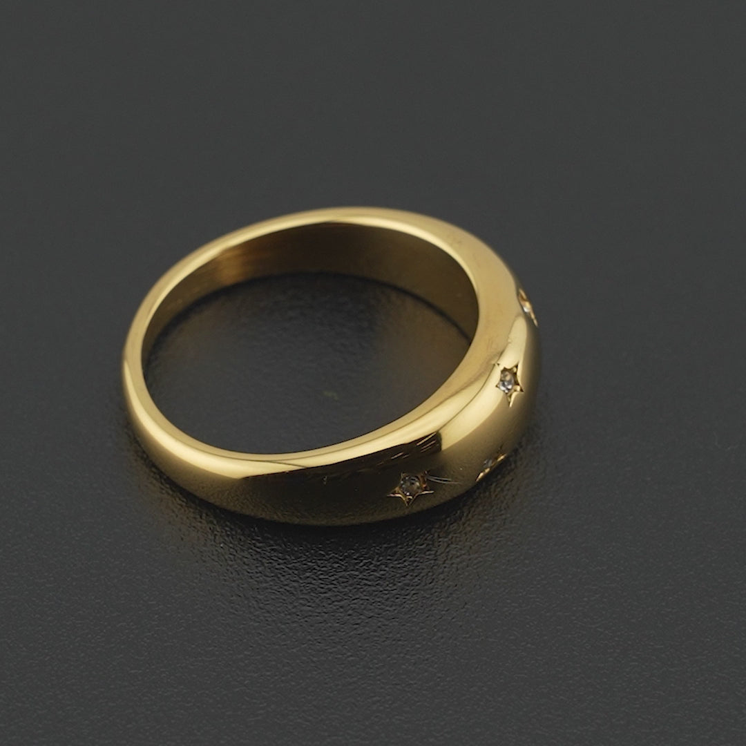 Stardust Ring 18K Guldbelagt