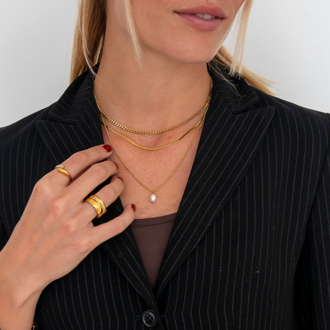 Pure Grace Halskæde 18K Guldbelagt - BY CARA