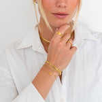 Purple Star Armbånd 18K Guldbelagt - BY CARA