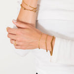 Rope Armbånd 18K Guldbelagt 3 mm - BY CARA