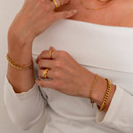 Rope Armbånd 18K Guldbelagt 3 mm - BY CARA