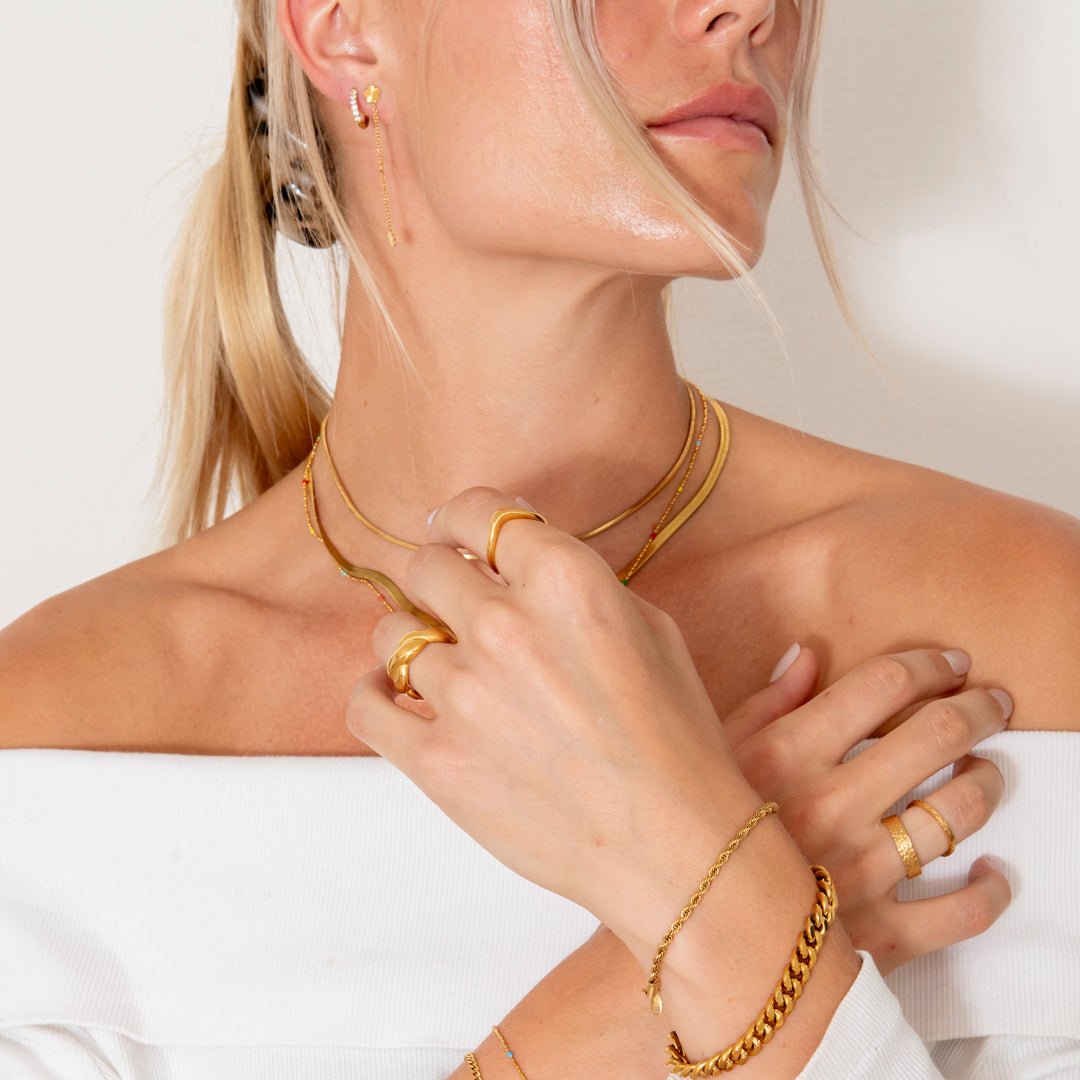 Rope Armbånd 18K Guldbelagt 3 mm - BY CARA