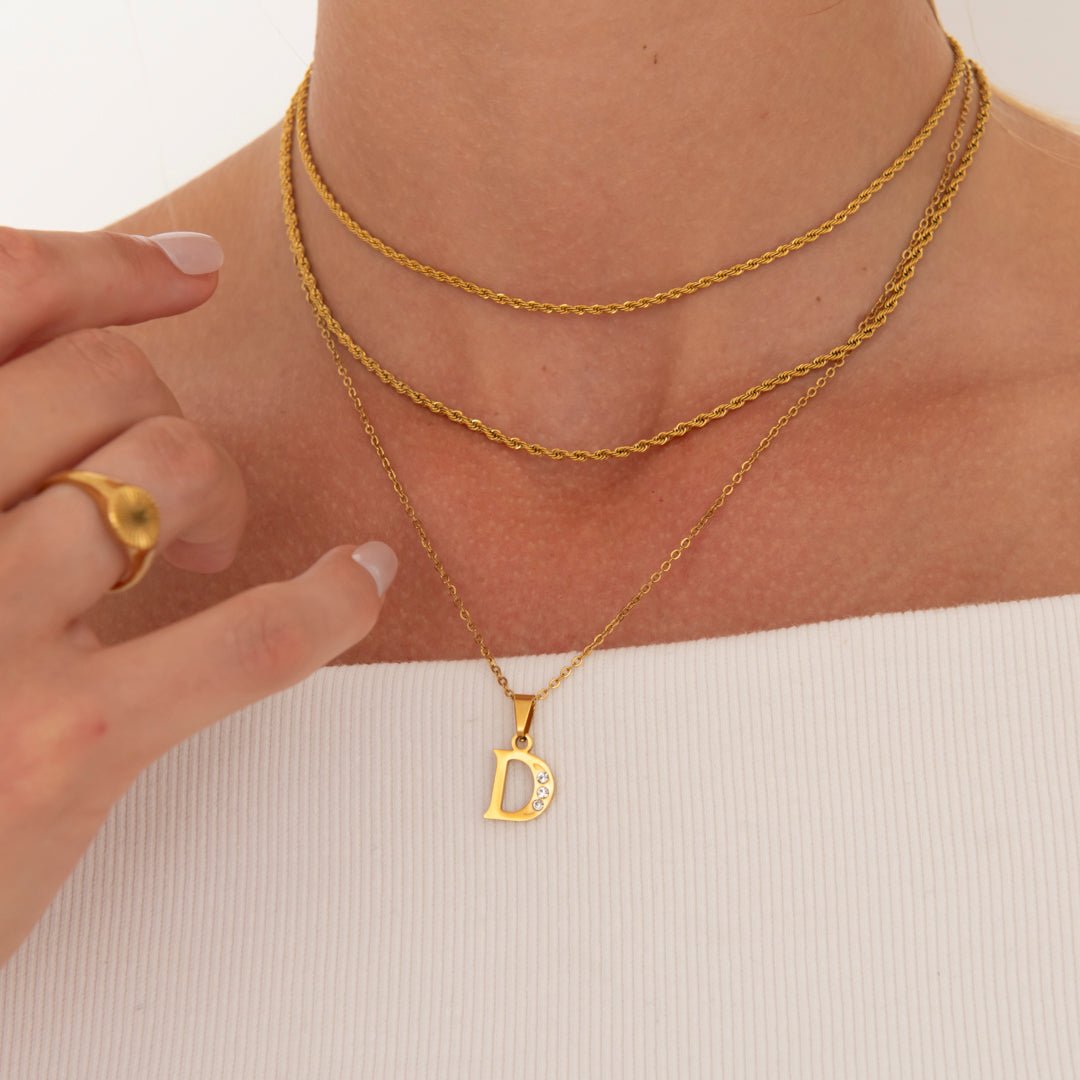 Rope Halskæde 18K Guldbelagt 2 mm - BY CARA