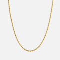 Rope Halskæde 18K Guldbelagt 3 mm