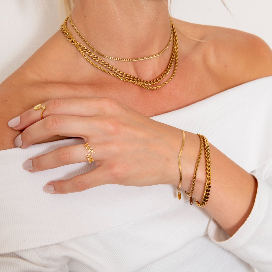 Rope Halskæde 18K Guldbelagt 3 mm - BY CARA