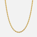 Rope Halskæde 18K Guldbelagt 5 mm
