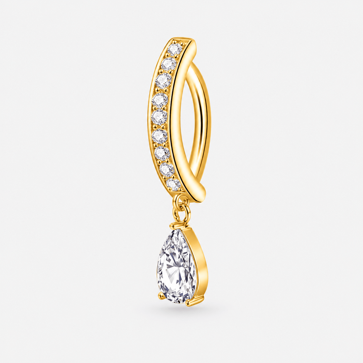 Seraphine Drop Clicker Navel Piercing gold-coloured - BY CARA