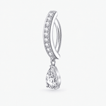 Seraphine Drop Clicker Navel Piercing silver-coloured - BY CARA