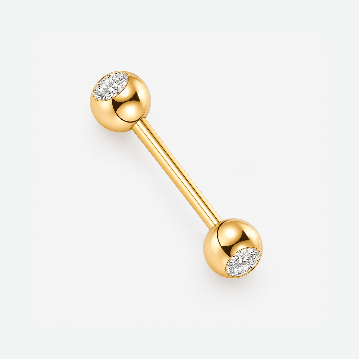 Seraphine Spark Barbell stav guldfarvet 8 mm - BY CARA