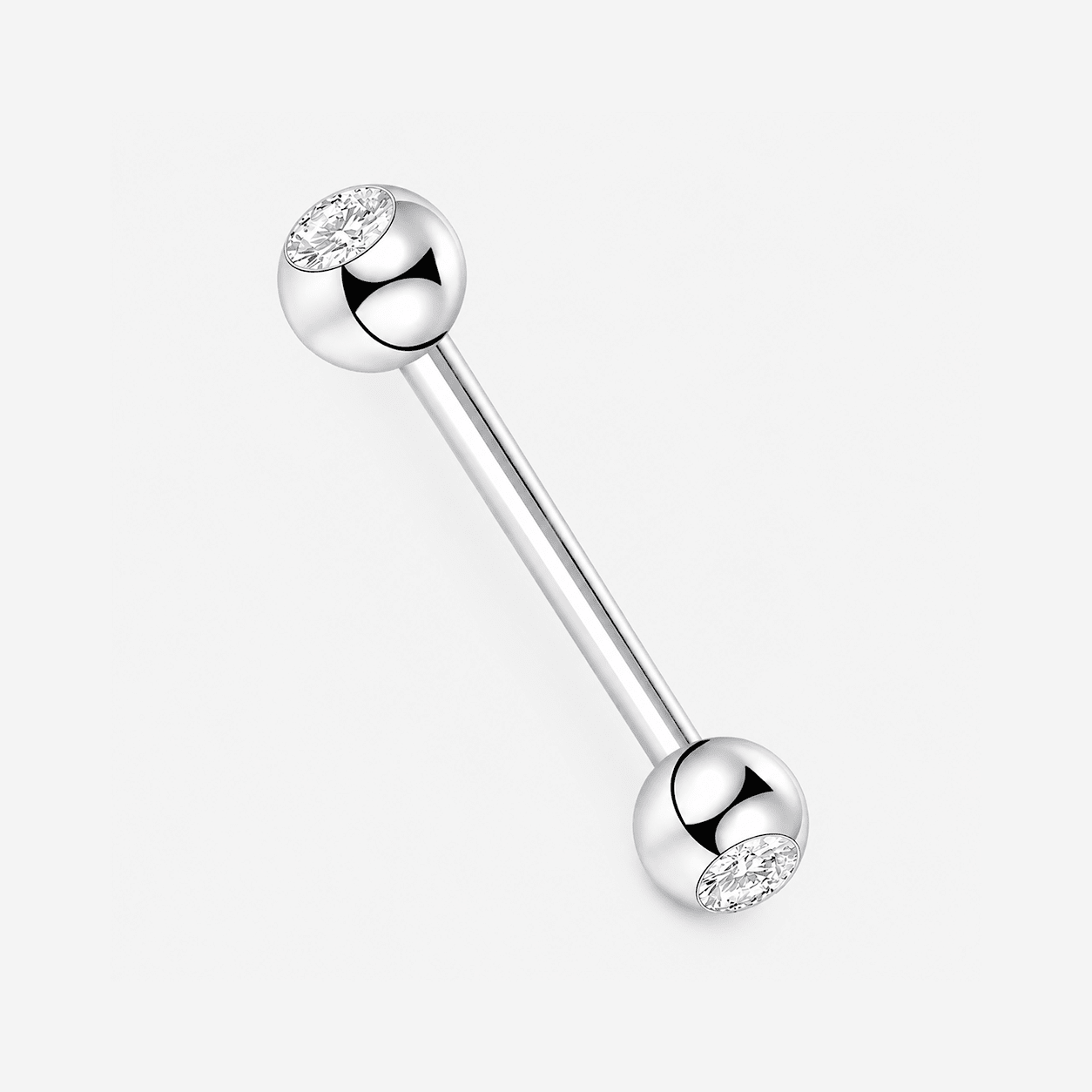 Seraphine Spark Barbell stav sølvfarvet 8 mm - BY CARA