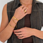 Serene Sparkle Ring 18K Guldbelagt - BY CARA