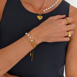 Simple Flow Justerbar Ring 18K Guldbelagt - BY CARA