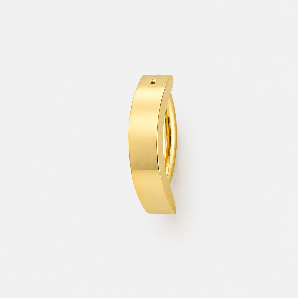 Sleek Arc Clicker Navlepiercing guldfarvet - BY CARA