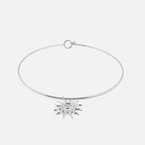Solar Choker zilverkleurig