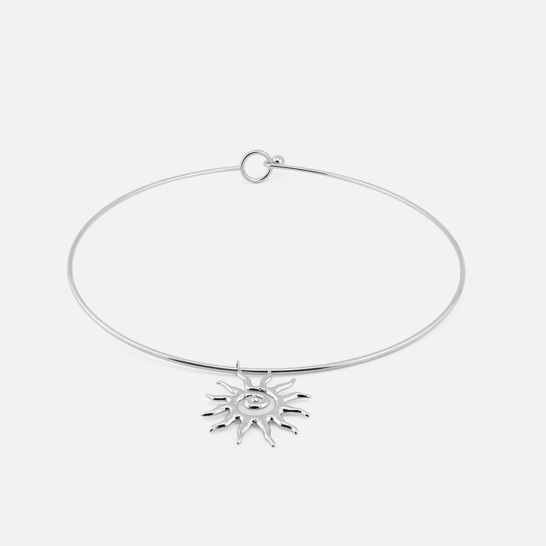 Solar Choker Sølvfarvet - BY CARA