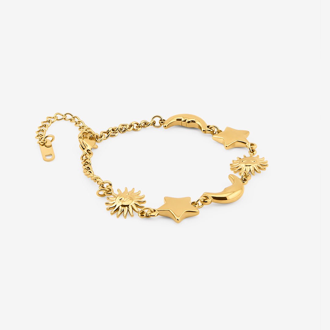 Solar Moon Armbånd 18K Guldbelagt - BY CARA