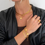 Soleil Clover Armbånd 18K Guldbelagt - BY CARA