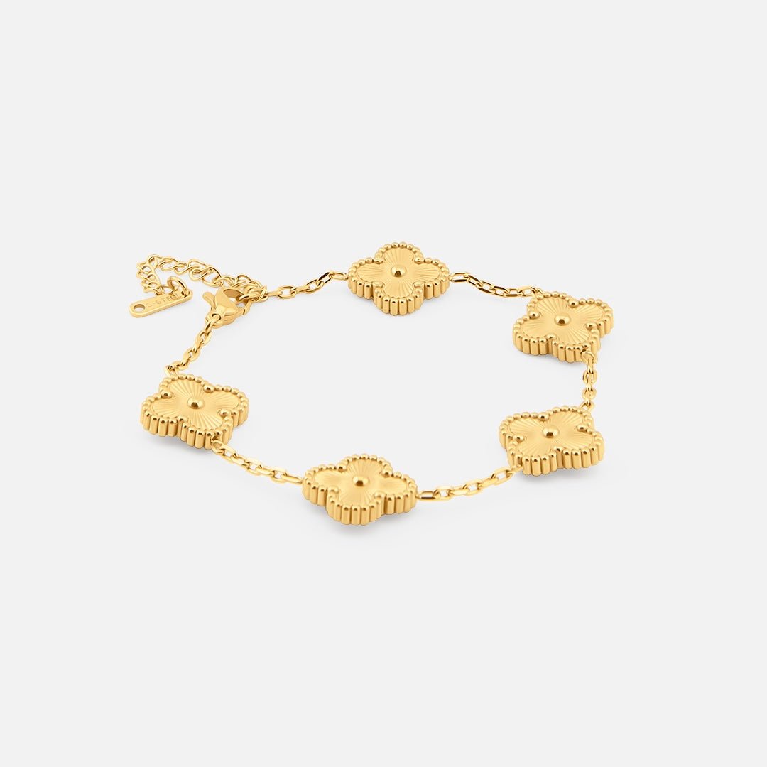 Soleil Clover Armbånd 18K Guldbelagt - BY CARA