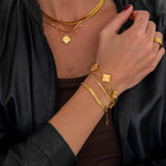 Soleil Clover Armbånd 18K Guldbelagt - BY CARA