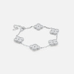 Soleil Clover Armbånd Sølvfarvet - BY CARA