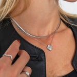 Soleil Clover Halskæde Sølvfarvet - BY CARA