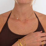 Solo Pearl Halskæde 18K Guldbelagt - BY CARA