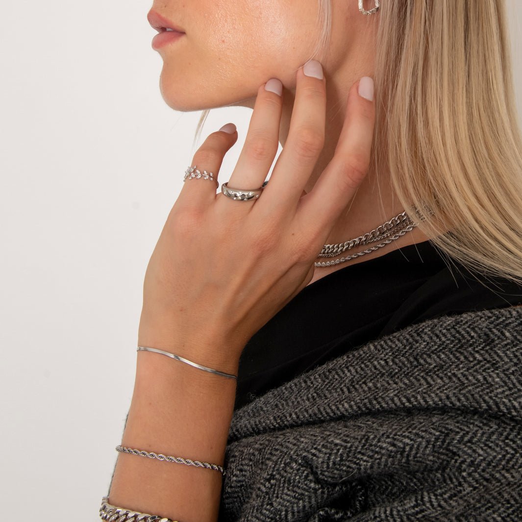 Stardust Ring Sølvfarvet - BY CARA