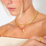 Starfish Pearl Halskæde 18K Guldbelagt - BY CARA