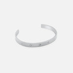 Starlight Cuff Bangle Sølvfarvet 6 mm - BY CARA