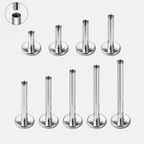 Labret Stav Løs Titanium sølvfarvet