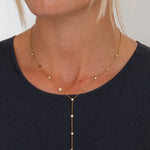 Stellar Y Halskæde 18K Guldbelagt - BY CARA