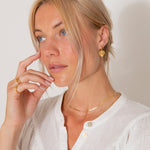 Sunbeam Oval Ring 18K Guldbelagt - BY CARA