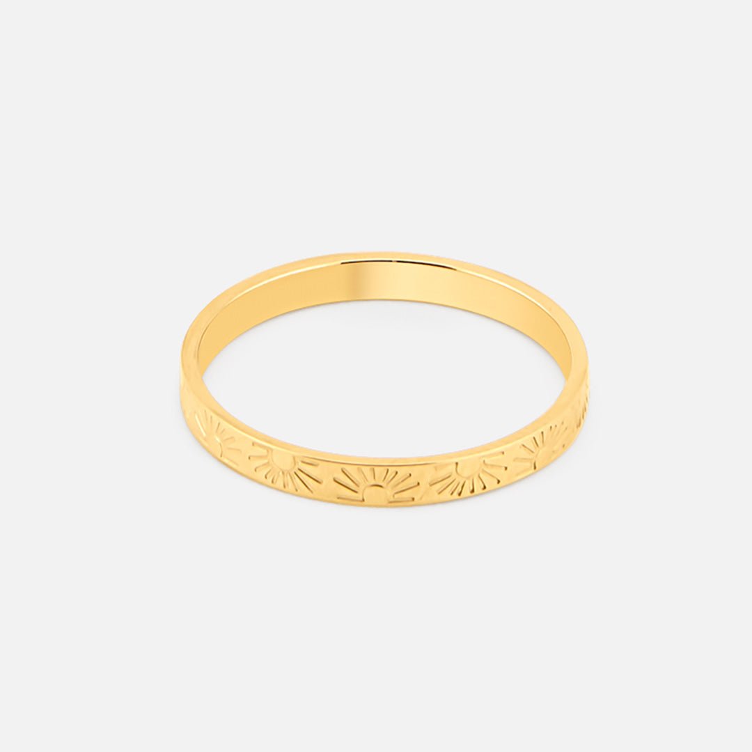 Sunrise Ring 18K Guldbelagt 2,5 mm - BY CARA