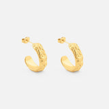 Terra Lava Hoops 18K Guldbelagt 20 mm