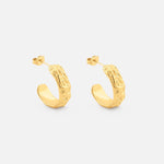 Terra Lava Hoops 18K Guldbelagt 20 mm - BY CARA