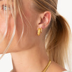 Terra Lava Hoops 18K Guldbelagt 20 mm - BY CARA
