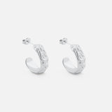 Terra Lava Hoops Sølvfarvet 20 mm