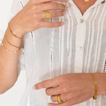 Twist Ring 18K Guldbelagt - BY CARA