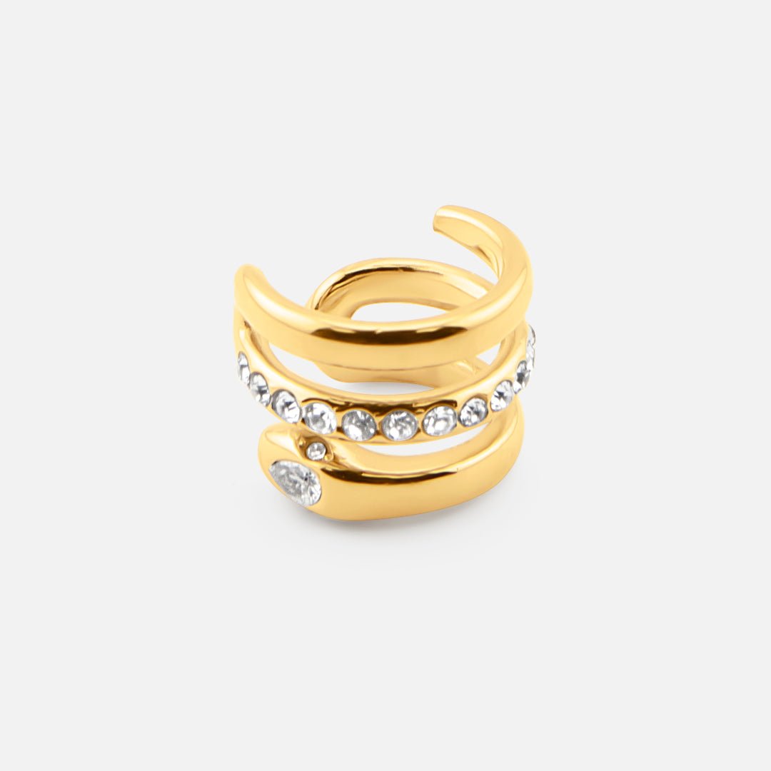 Valerie Golden Ear Cuff 18K Guldbelagt - BY CARA