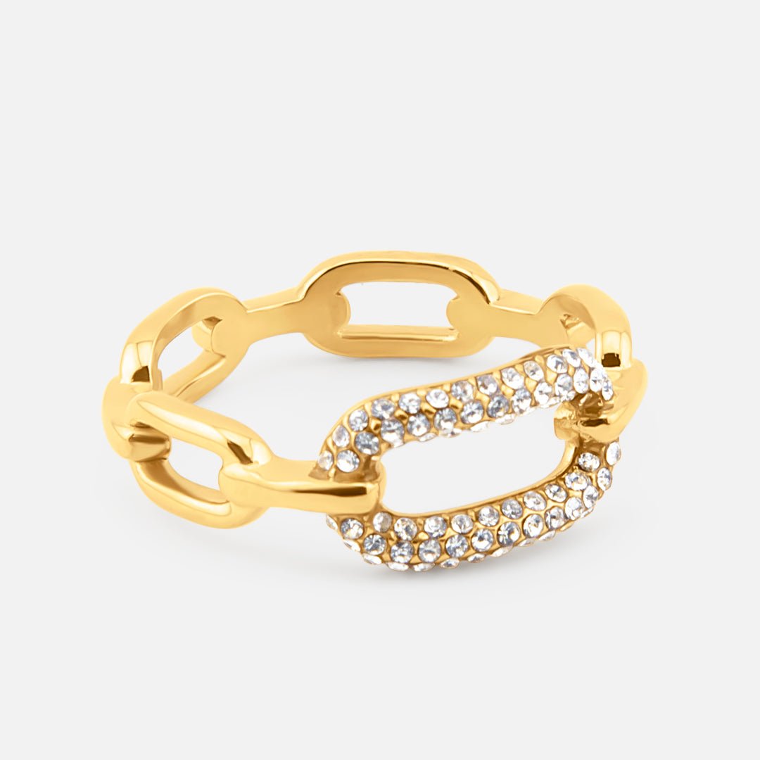 Valerie Link Ring 18K Guldbelagt - BY CARA