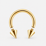 Vortex Spike Horseshoe gold-coloured 8 mm - BY CARA