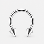 Vortex Spike Horseshoe sølvfarvet 8 mm - BY CARA