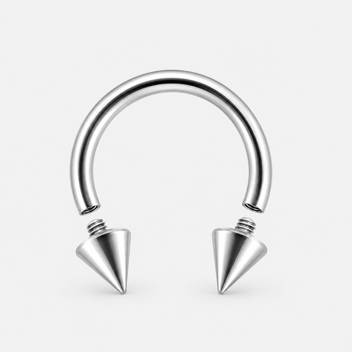 Vortex Spike Horseshoe sølvfarvet 8 mm - BY CARA