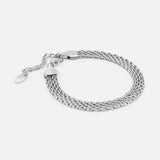 Wide Mesh Armbånd Sølvfarvet 6 mm