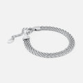 Wide Mesh Armbånd Sølvfarvet 6 mm